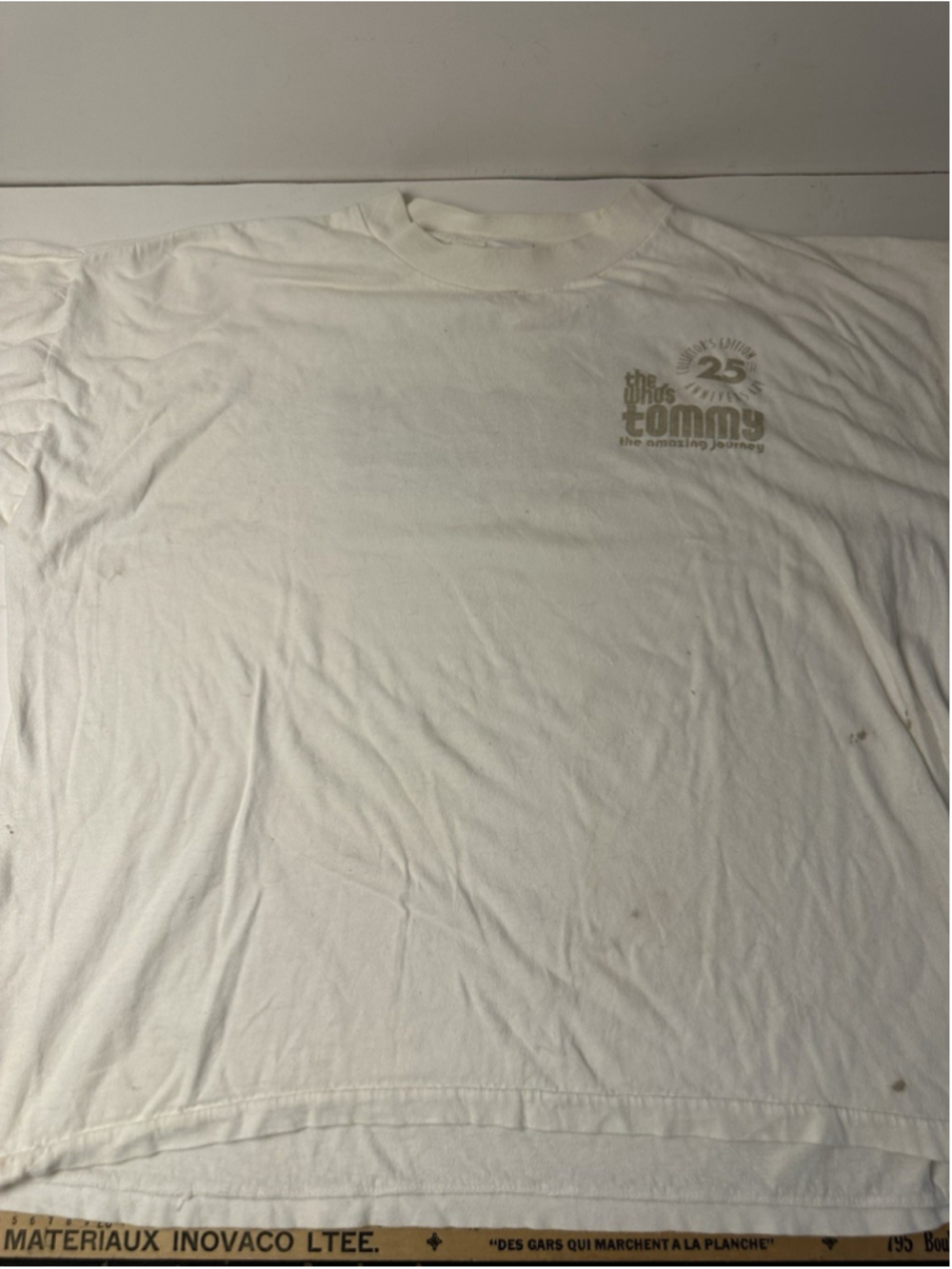 Vintage 1994 The Who Tommy 25th Anniversary Amazing Journey T Shirt Mens 2XL Whi